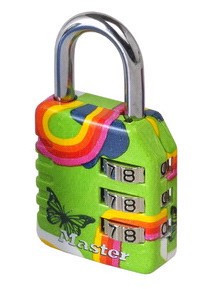 MasterLock/玛斯特锁632EURD 时尚彩色密码挂锁（三位密码）