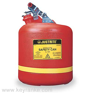 JUSTRITE  14561 5加仑聚乙烯安全罐