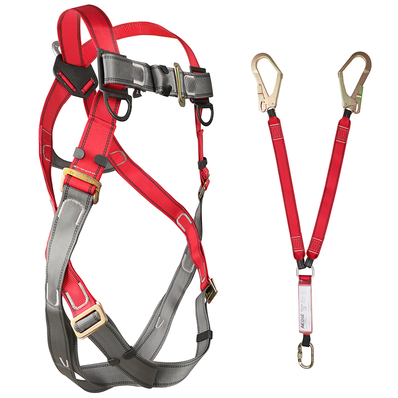全身式安全带套装 (PN10+PN361) 含2m双大钩缓冲绳